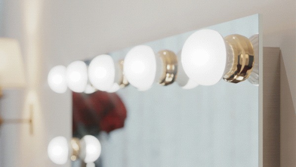 Style your bulb mirror