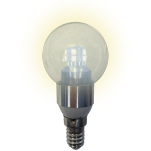 Transparent Bulb, Warm Light (3000K)