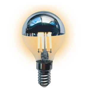 Crown Silver Bulb, Warm Light (3000K)