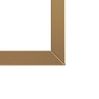 Brass frame for a mirror.