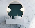 A preview of sophiscated bathroom with Chianti LED mirror lamp in Adelaide.