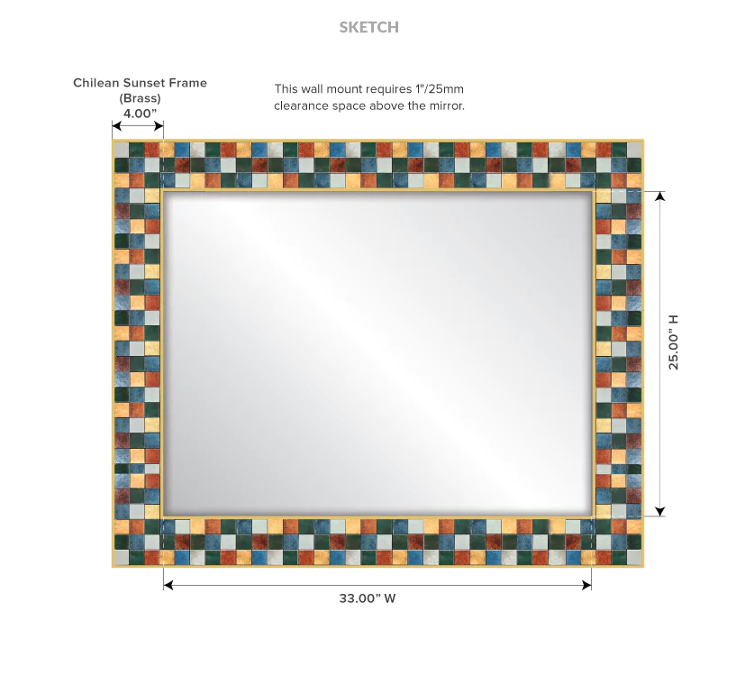 Sketch of accurate dimension of Grand Mirrors LUX Model H in Gold Coast.