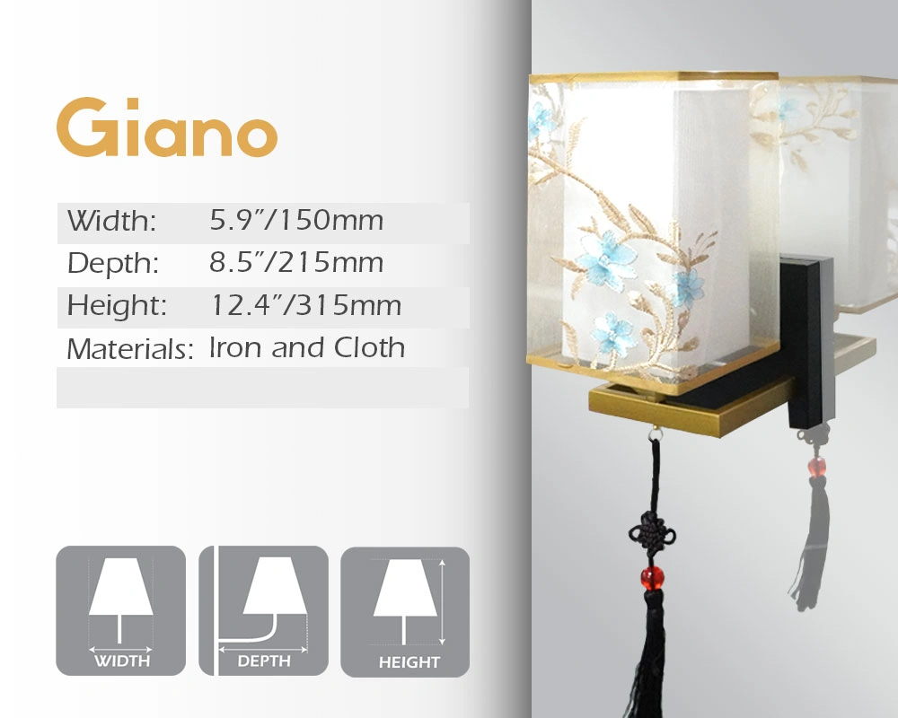 Giano LED mirror lamp details in Perth.