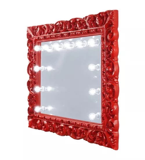 Exquisite full length red baroque frame design lighted mirror in Lismore.