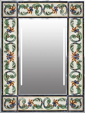 Tarifa, with a flower leafy pattern design used as a frame for a lighted mirror in Gold Coast.