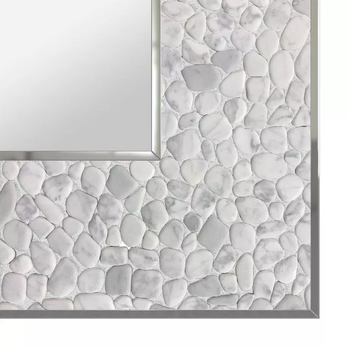 Ice Stones frame design for a mirror.