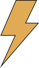 Operating voltage icon represents power and energy.