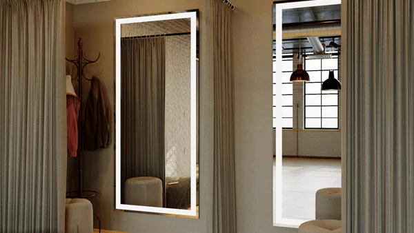 Dressing room featuring chairs and lighted mirrors for reflection in Adelaide preview.