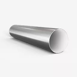 A stainless steel circle tube against a white background in Tasmania.