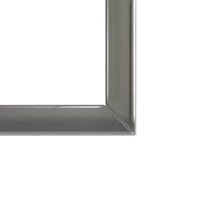 Stainless steel for a mirror.